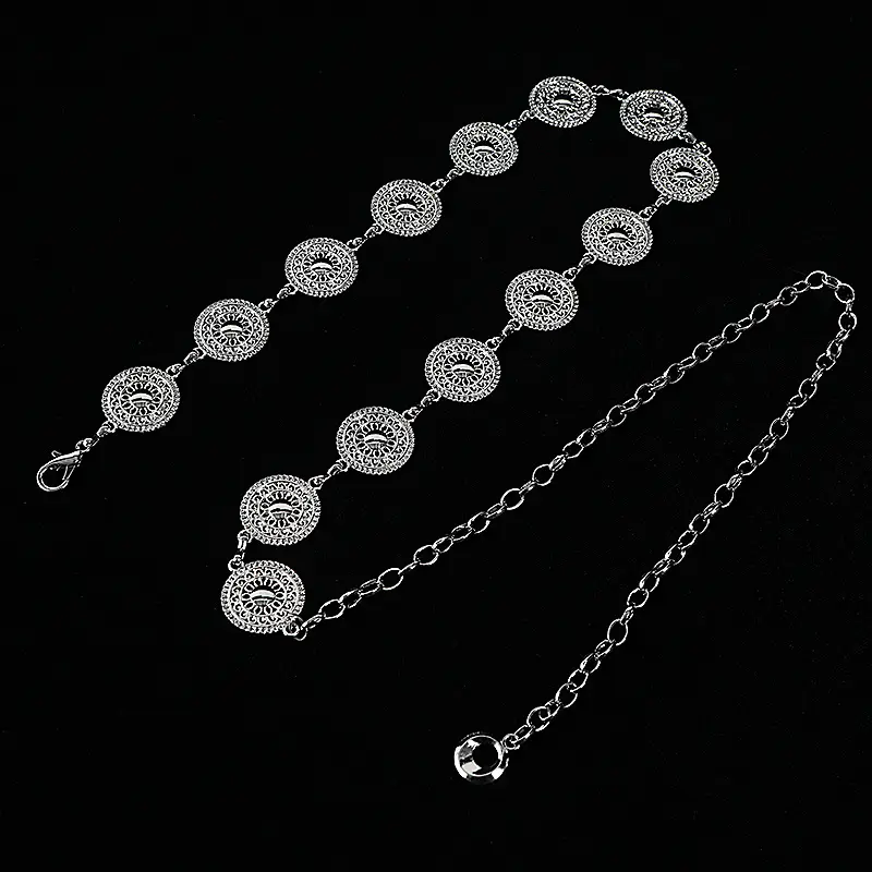 Gold Metal Waist Chain for Women Retro Decorative Belt - Image 2