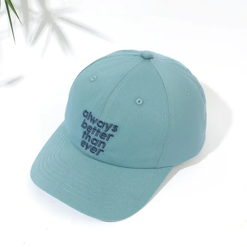 Women's Blue Embroidered Baseball Cap Summer Sunshade — feature 2