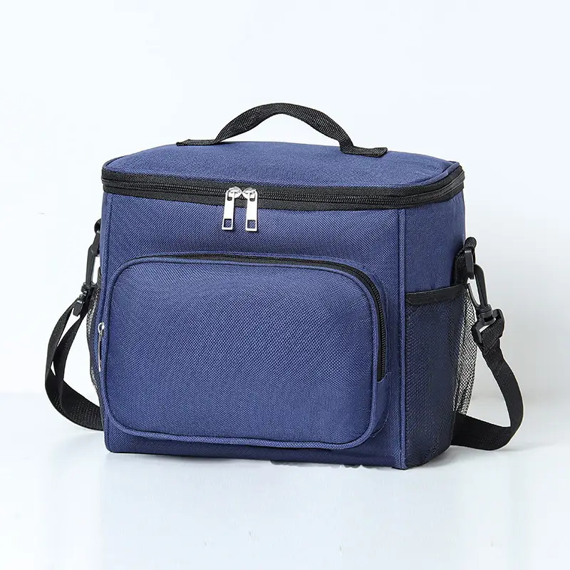 Cross-border Oxford Cloth Lunch Bag Blue Black Thick Insulation - Image 2