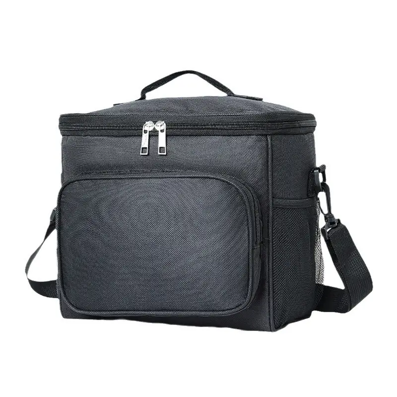 Cross-border Oxford Cloth Lunch Bag Blue Black Thick Insulation - Image 3
