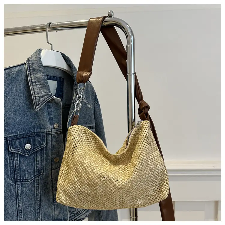 Women Woven Straw Bag Large Capacity Summer 2024 — feature 42