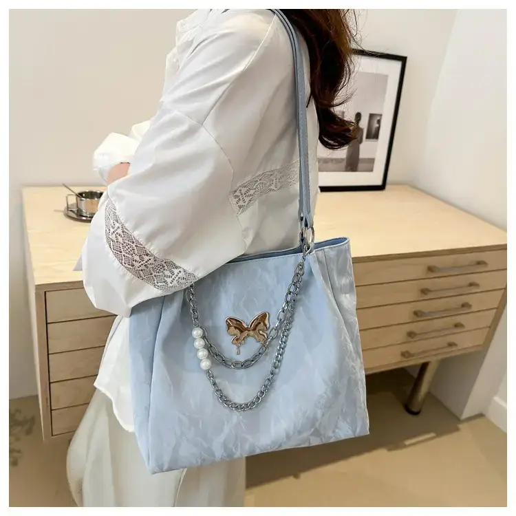 Black Velvet Butterfly Shoulder Bag for Women — feature 13