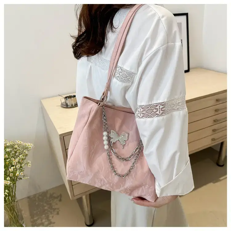 Black Velvet Butterfly Shoulder Bag for Women — feature 16