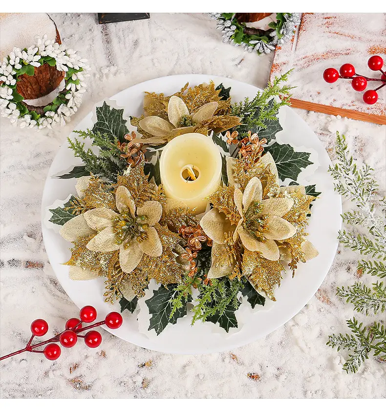 Cross-Country Christmas Flower Wreaths for Home Decor — feature 10
