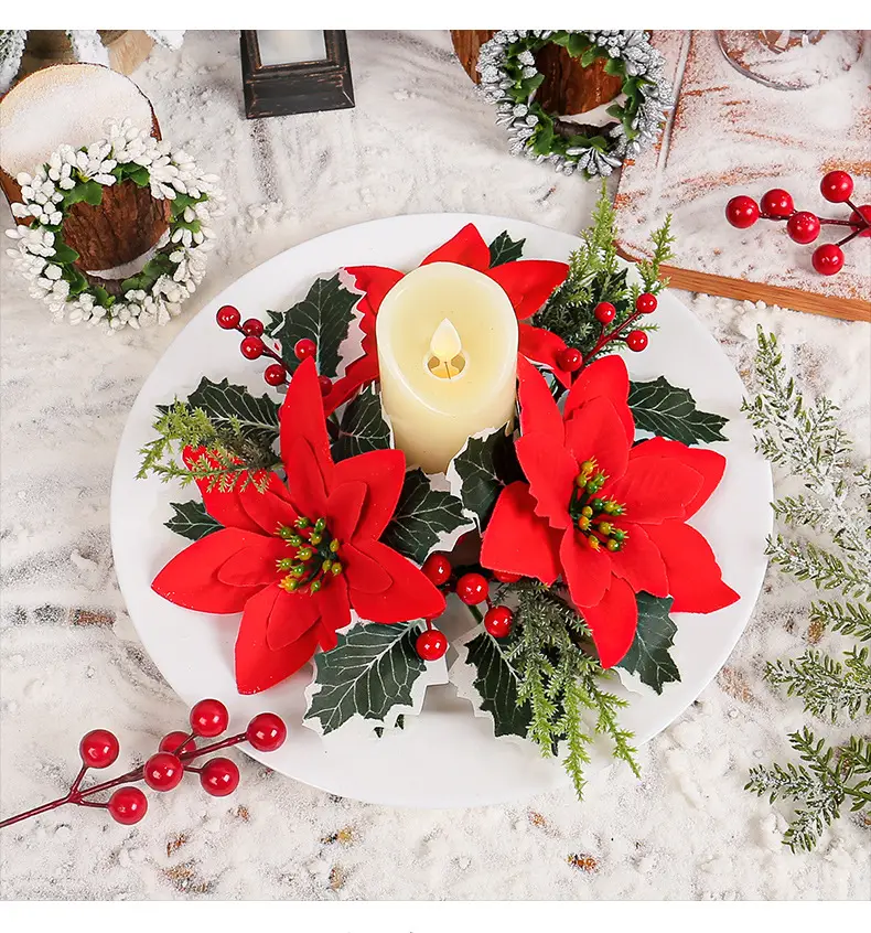 Cross-Country Christmas Flower Wreaths for Home Decor — feature 11