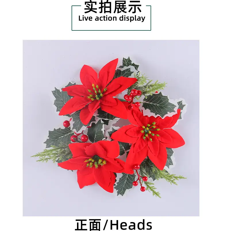 Cross-Country Christmas Flower Wreaths for Home Decor — feature 12