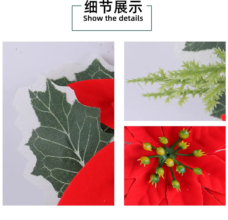 Cross-Country Christmas Flower Wreaths for Home Decor — feature 14