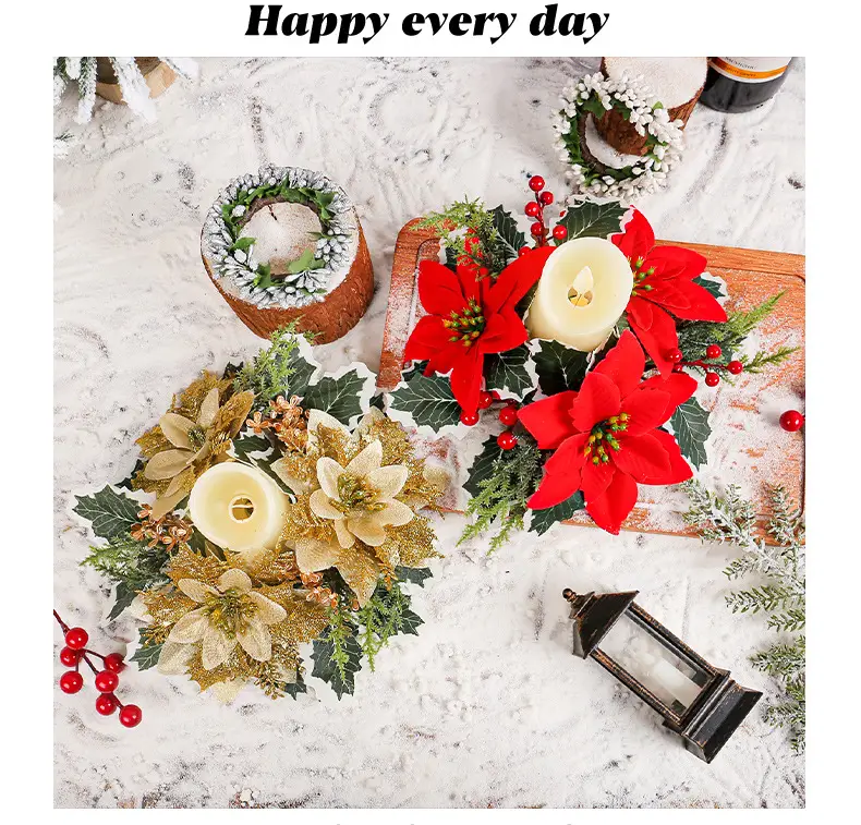 Cross-Country Christmas Flower Wreaths for Home Decor — feature 3