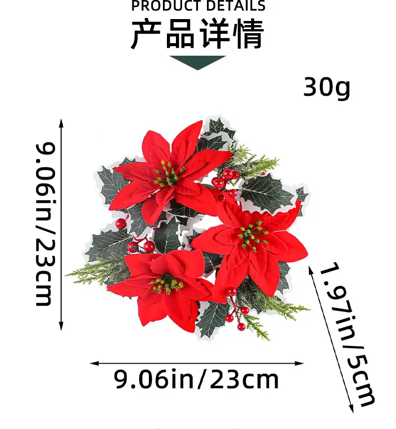 Cross-Country Christmas Flower Wreaths for Home Decor — feature 4