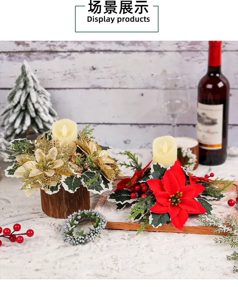 Cross-Country Christmas Flower Wreaths for Home Decor — feature 7