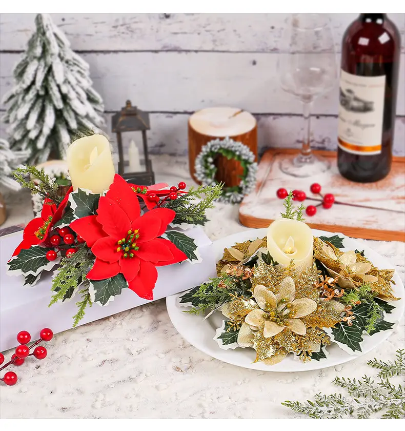 Cross-Country Christmas Flower Wreaths for Home Decor — feature 8