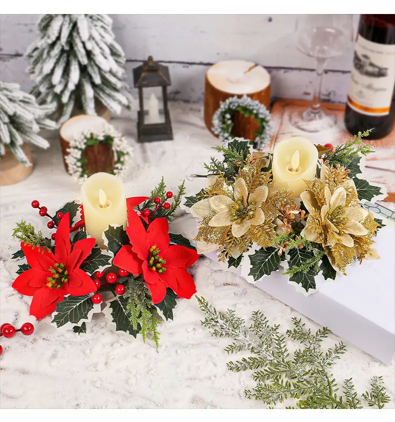 Cross-Country Christmas Flower Wreaths for Home Decor — feature 9