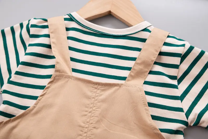 Boys 2Pc Striped T-Shirt Suit Summer 2024 β feature 12