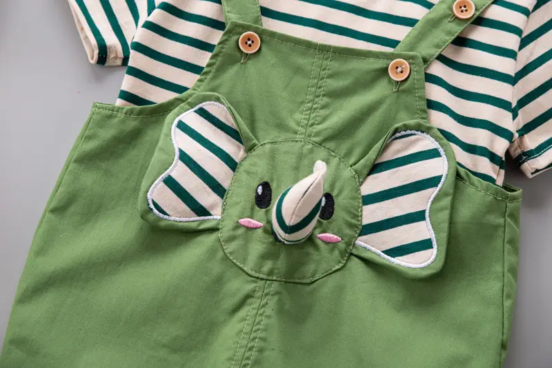 Boys 2Pc Striped T-Shirt Suit Summer 2024 β feature 15