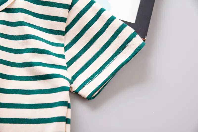 Boys 2Pc Striped T-Shirt Suit Summer 2024 β feature 5