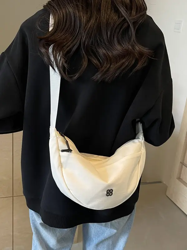 Orange Women's Shoulder Bag with Wide Strap 2024 New Arrival - Image 7