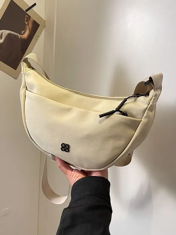 Orange Women's Shoulder Bag with Wide Strap 2024 New Arrival - Image 8