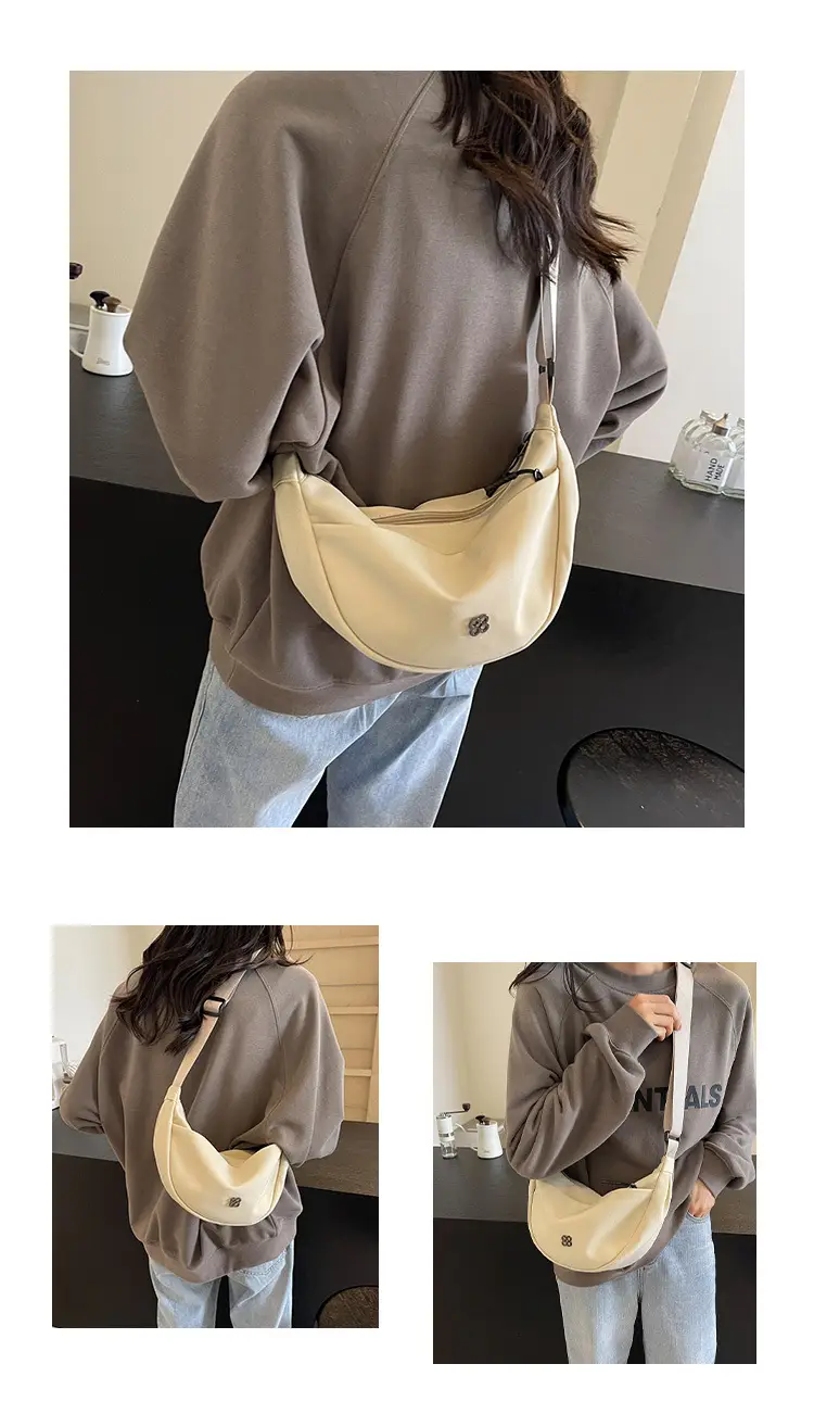 Orange Women's Shoulder Bag with Wide Strap 2024 New Arrival — feature 10