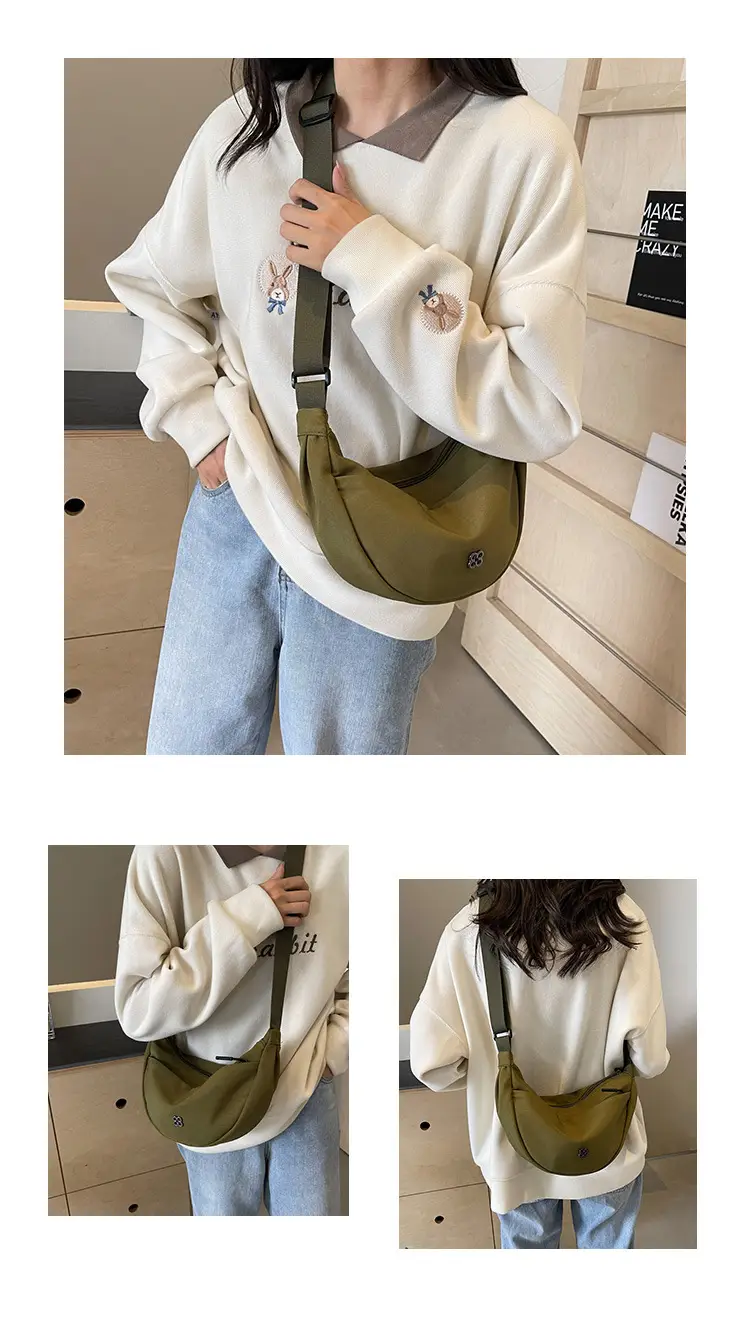 Orange Women's Shoulder Bag with Wide Strap 2024 New Arrival — feature 12