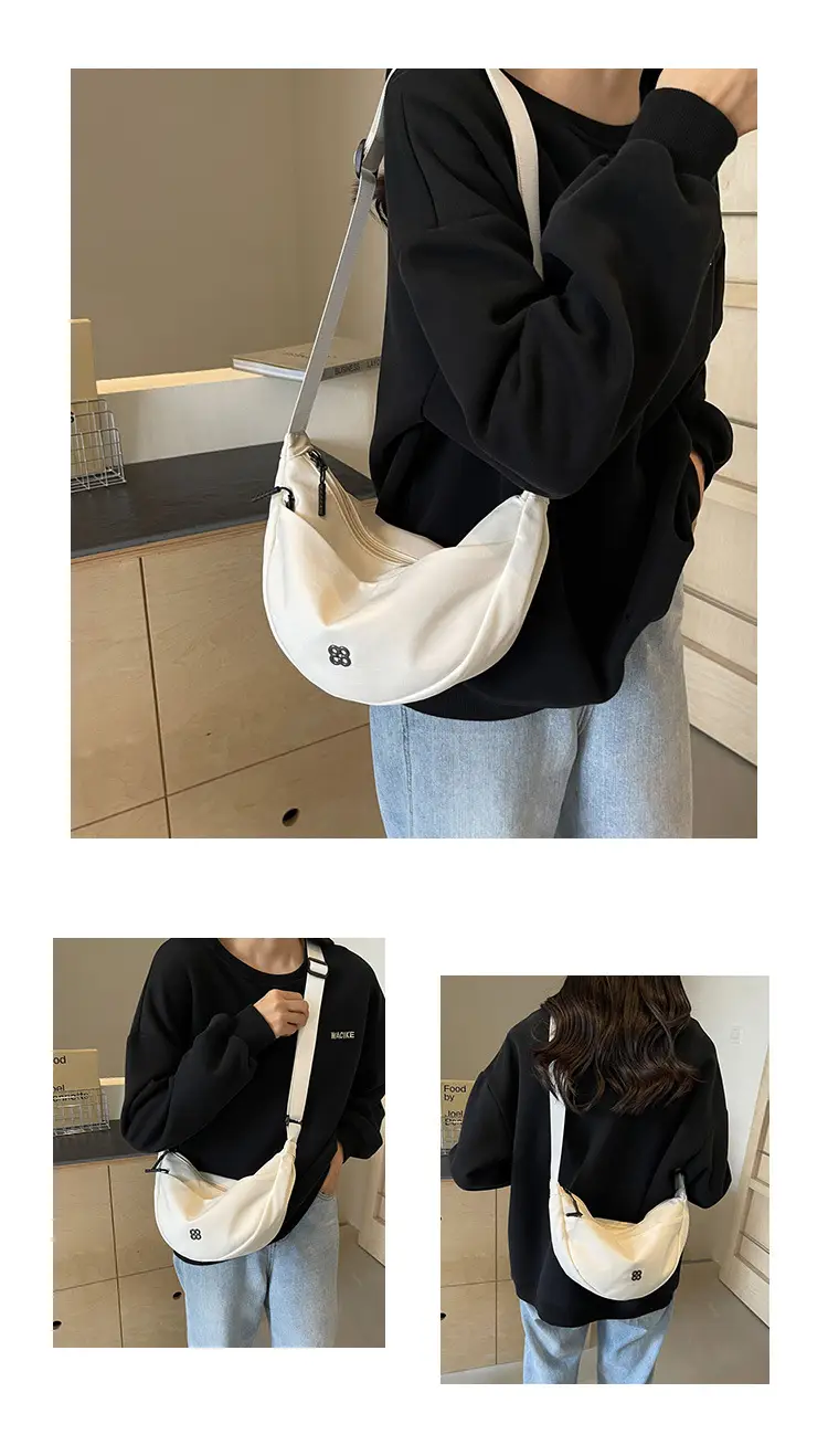 Orange Women's Shoulder Bag with Wide Strap 2024 New Arrival — feature 9