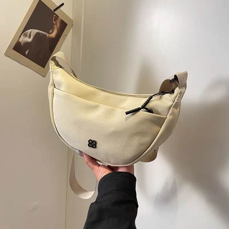 Orange Women's Shoulder Bag with Wide Strap 2024 New Arrival - Image 3