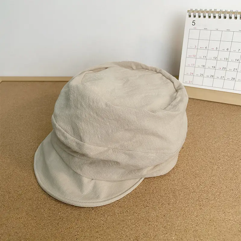 Women Japanese Retro Beret Hat White - Image 18