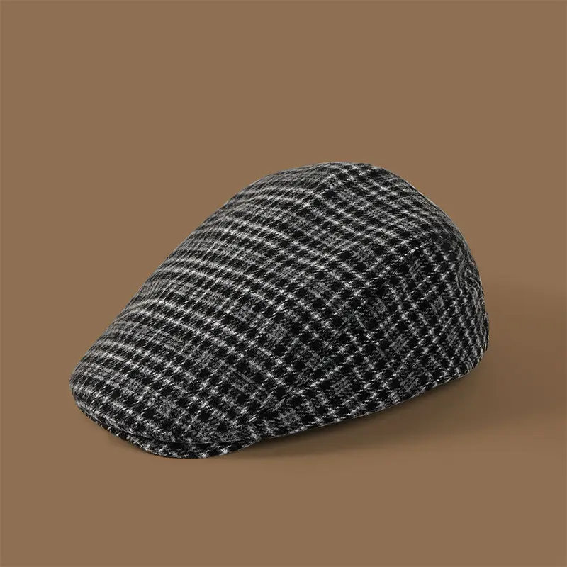 Women Japanese Retro Beret Hat White - Image 35