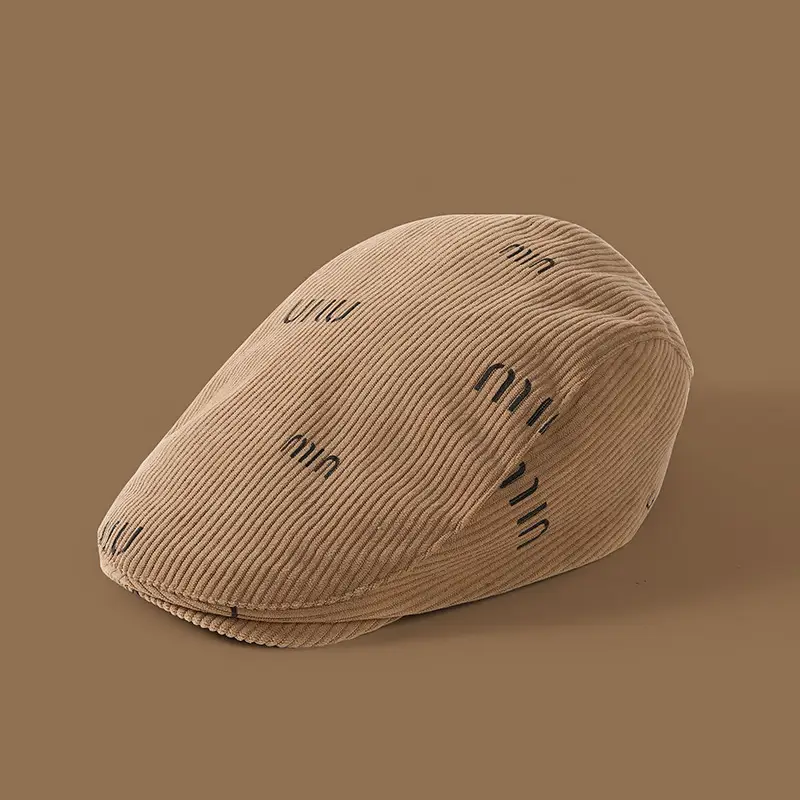 Women Japanese Retro Beret Hat White - Image 39
