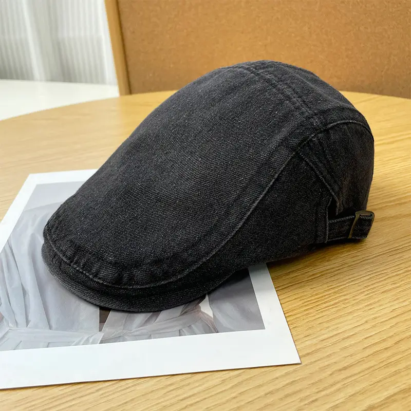 Women Japanese Retro Beret Hat White - Image 7