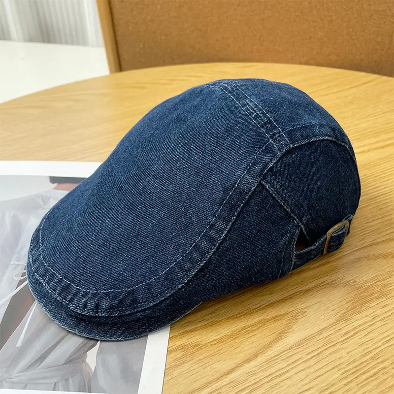 Women Japanese Retro Beret Hat White - Image 8