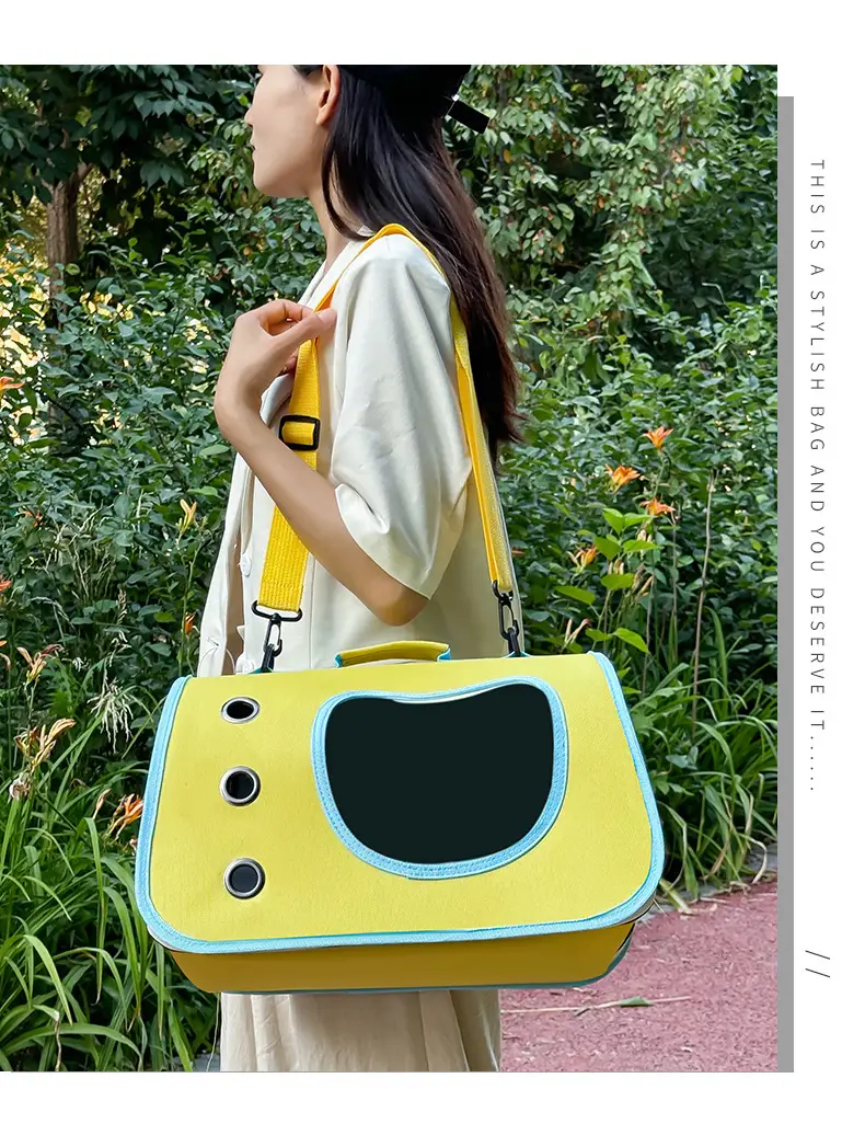 Portable Pet Bag Purple Foldable Shoulder Bag Four Seasons — feature 36