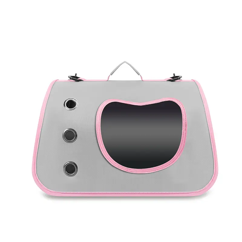 Portable Pet Bag Purple Foldable Shoulder Bag Four Seasons - Image 3