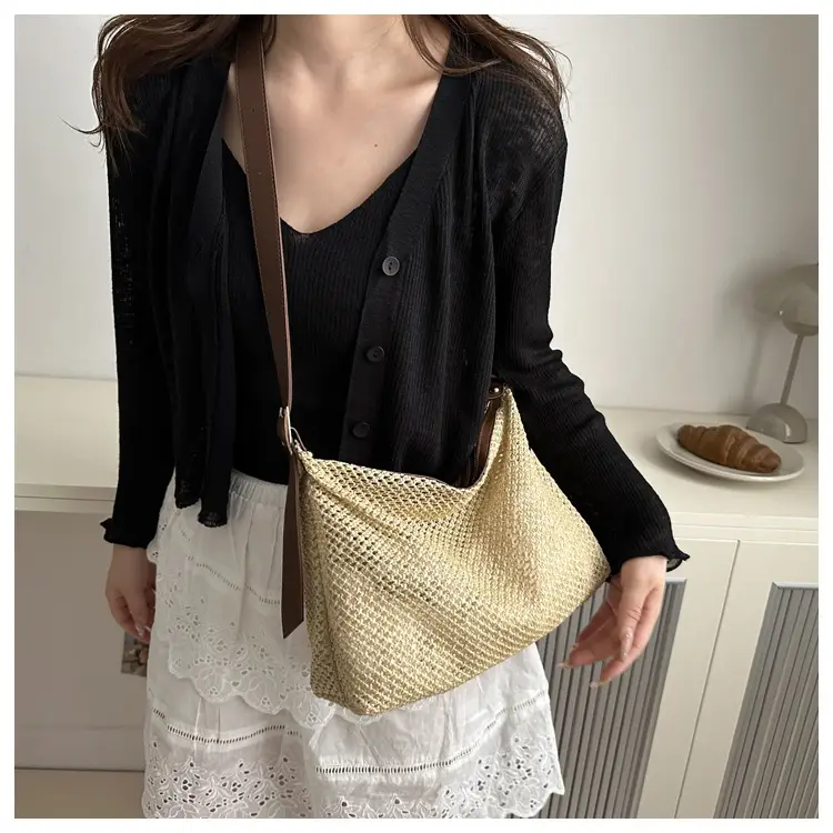 Women Straw Handbag Vintage Woven All Match Large Capacity — feature 30