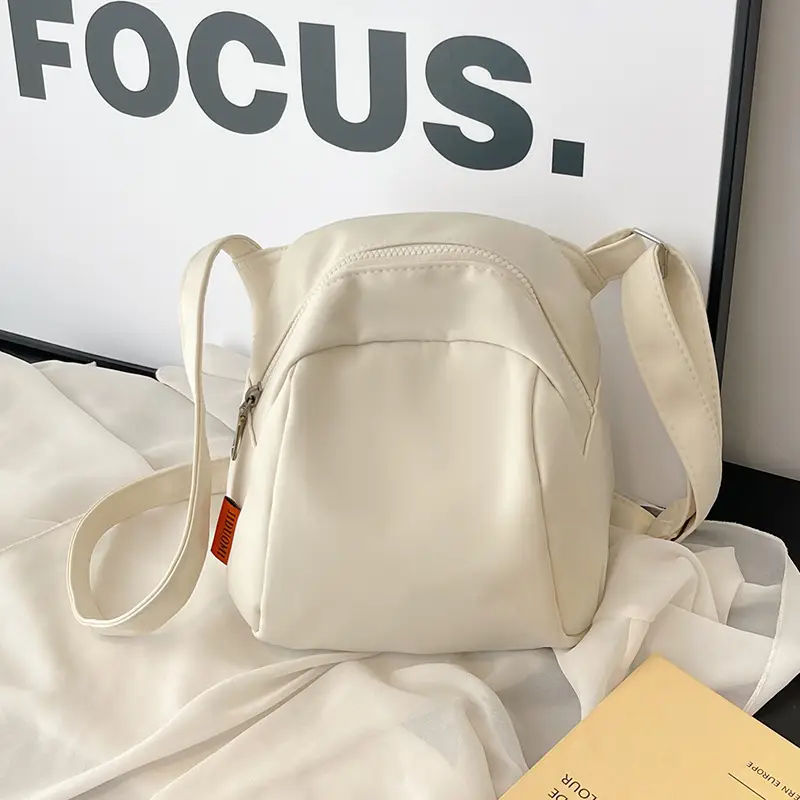 Lightweight White Nylon Chest Bag for Women - Image 6