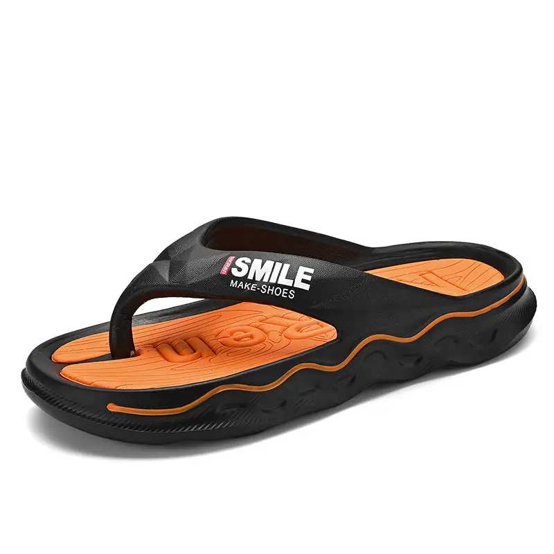 Men's White Thick Sole Slip-On Sandals Summer - Image 8
