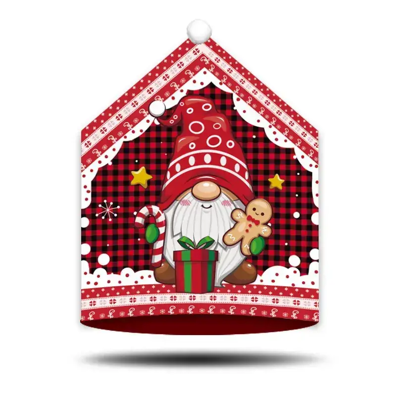 New Cross-Border Christmas Snowman Chair Cover Double-Sided Print - Image 4