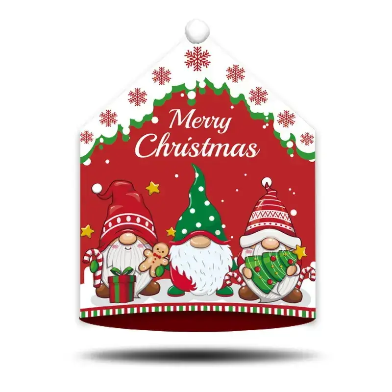 New Cross-Border Christmas Snowman Chair Cover Double-Sided Print - Image 5