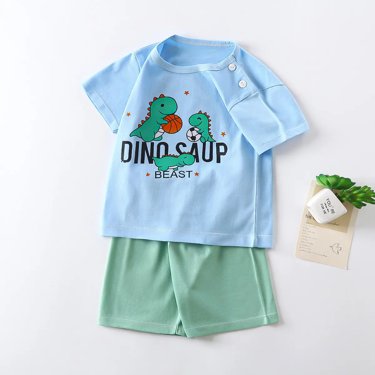 Girls Tiger Print Cotton Shorts Set Summer 2024 - Image 6