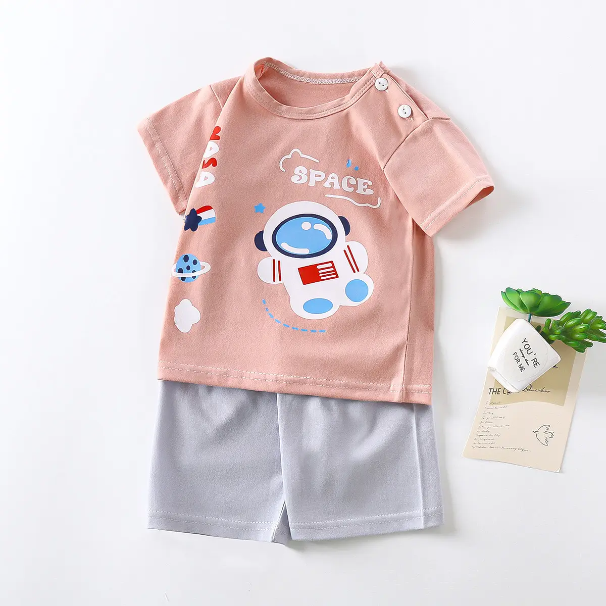 Girls Tiger Print Cotton Shorts Set Summer 2024 - Image 8