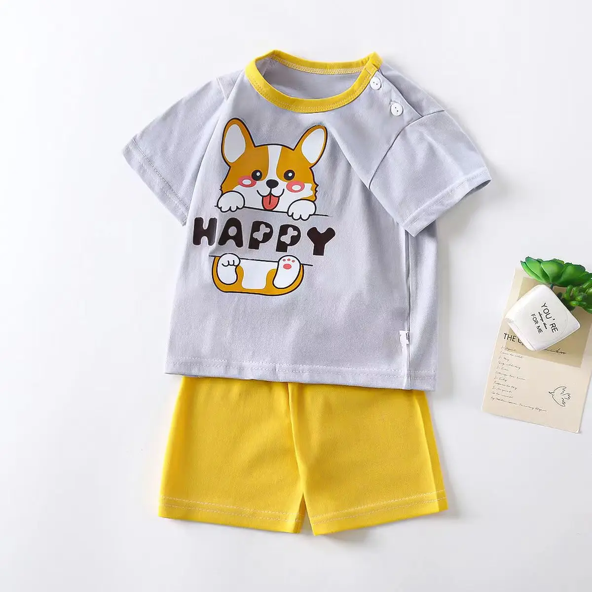 Girls Tiger Print Cotton Shorts Set Summer 2024 — feature 10