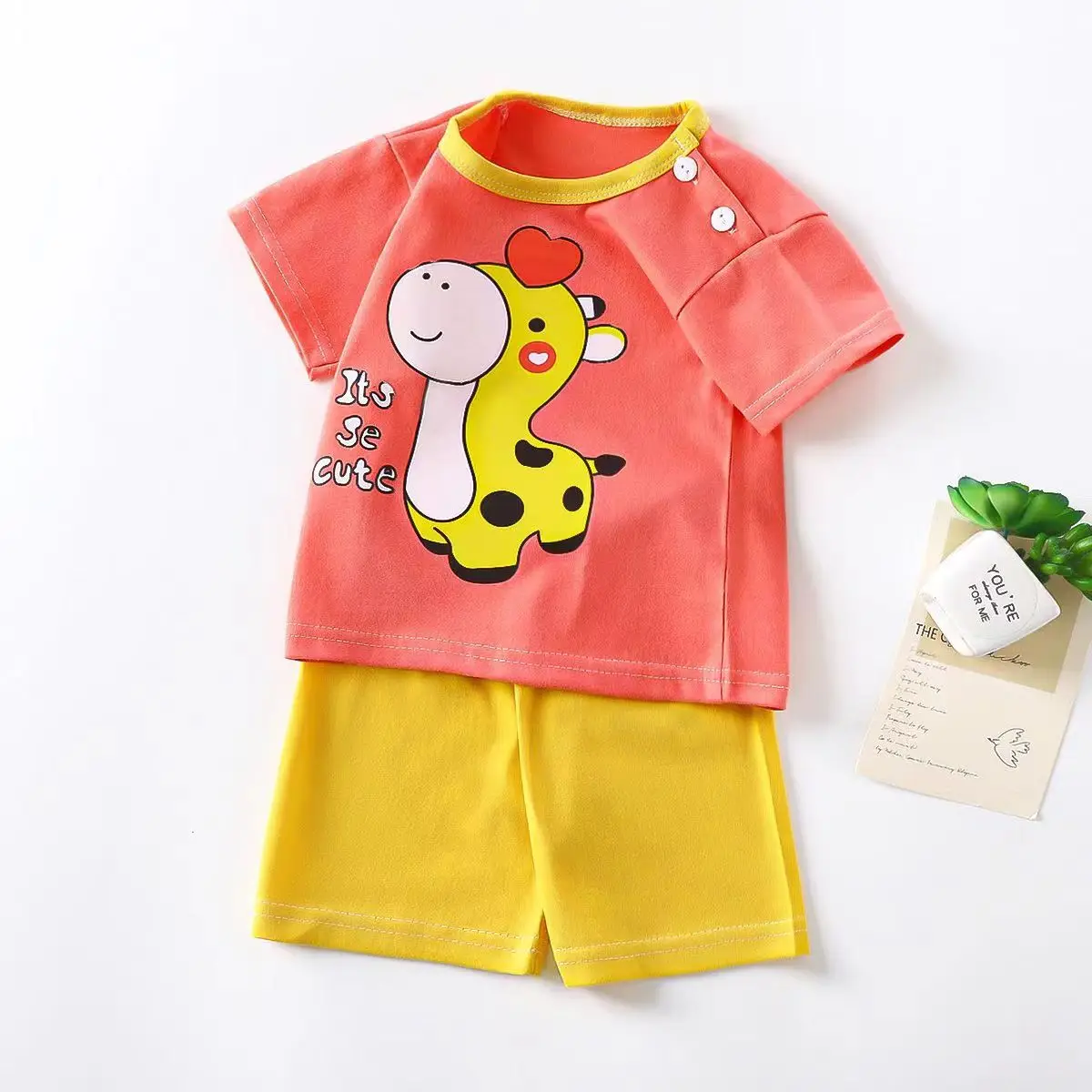 Girls Tiger Print Cotton Shorts Set Summer 2024 — feature 11