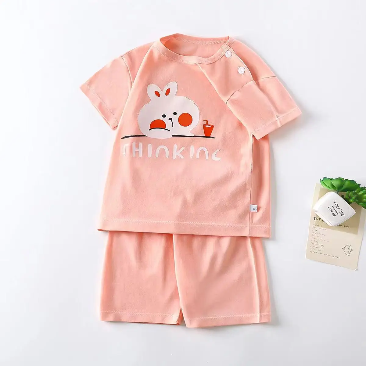 Girls Tiger Print Cotton Shorts Set Summer 2024 — feature 7