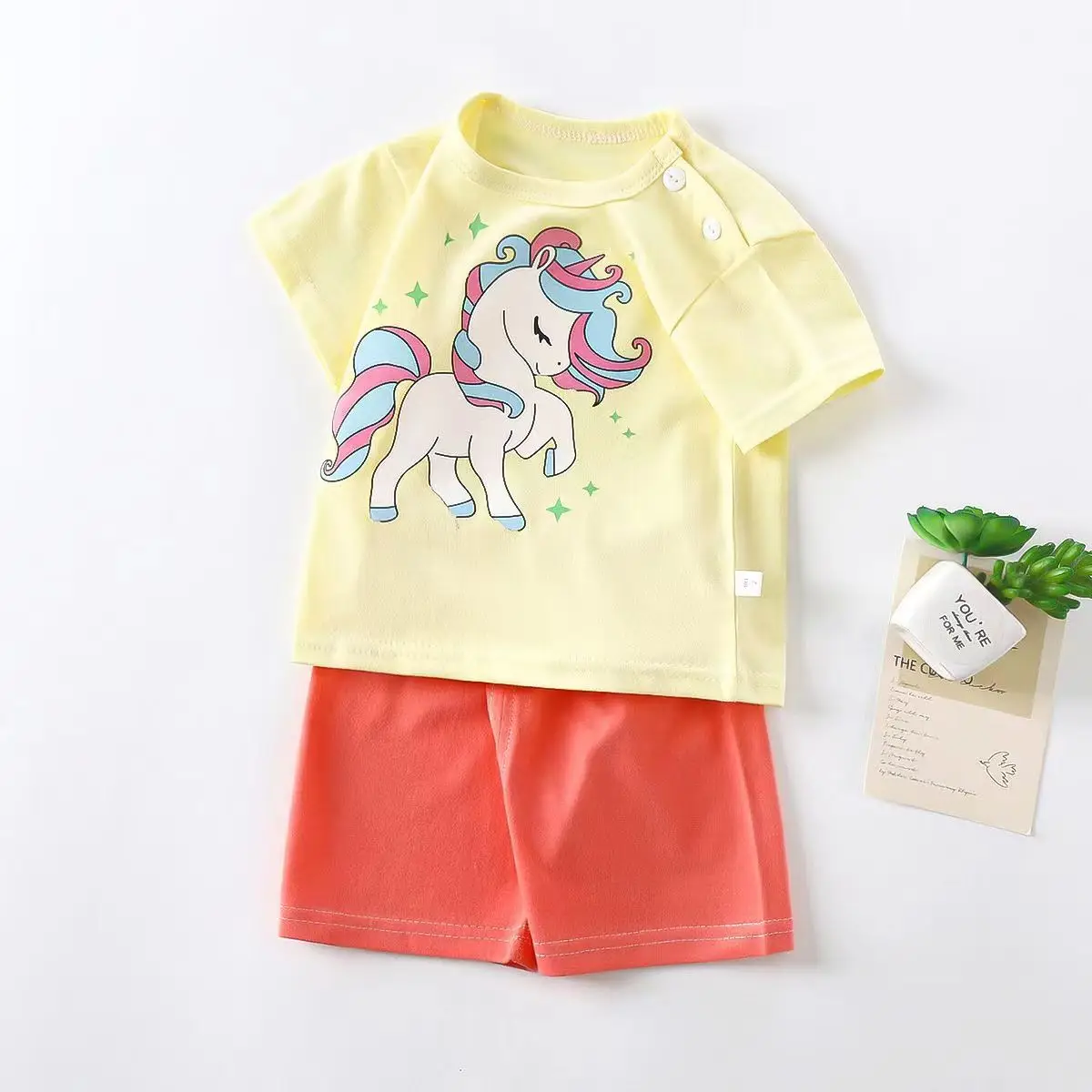 Girls Tiger Print Cotton Shorts Set Summer 2024 - Image 4