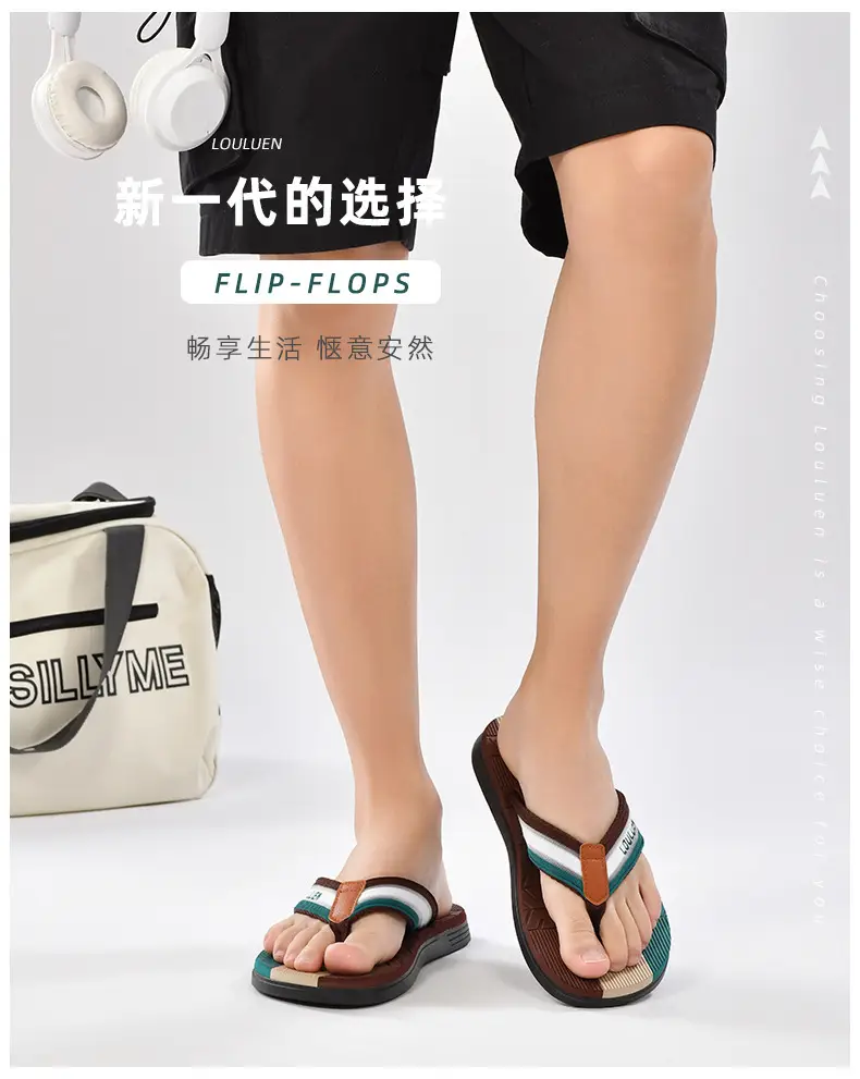 Cross-border flip-flops men's wholesale summer new casual flip-flops men's sandals wear non-slip beach sandals — feature 14