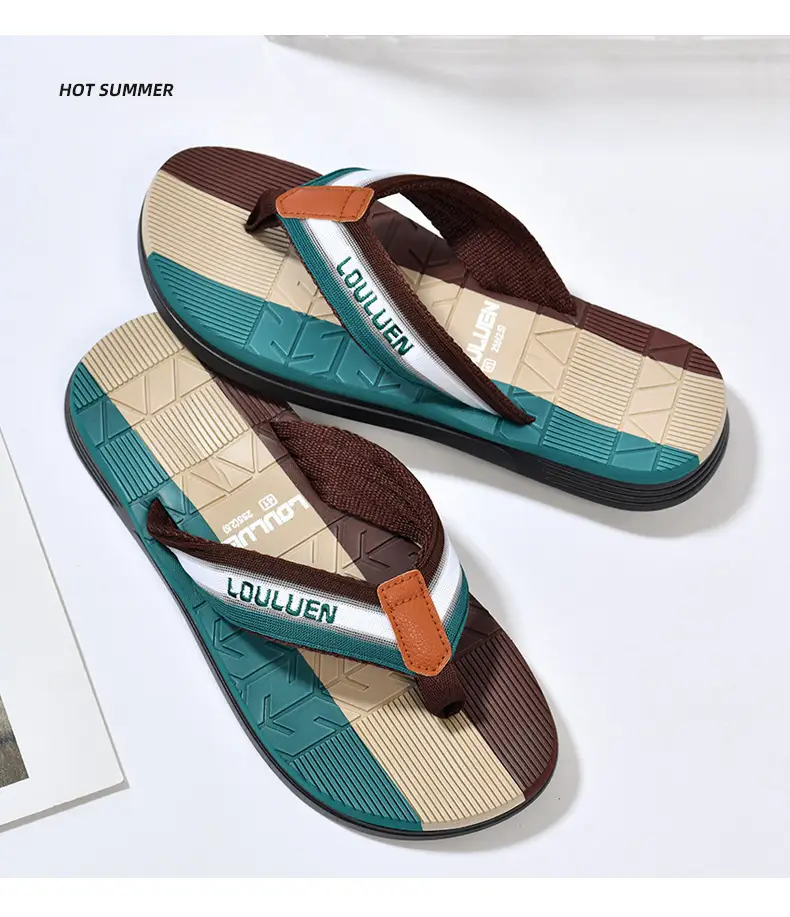 Cross-border flip-flops men's wholesale summer new casual flip-flops men's sandals wear non-slip beach sandals — feature 15
