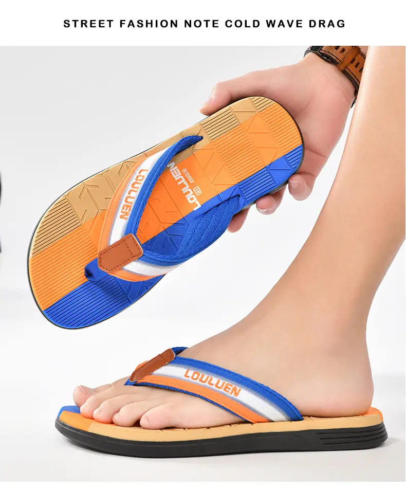 Cross-border flip-flops men's wholesale summer new casual flip-flops men's sandals wear non-slip beach sandals — feature 17