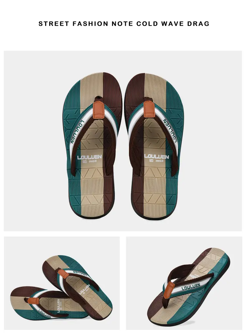 Cross-border flip-flops men's wholesale summer new casual flip-flops men's sandals wear non-slip beach sandals — feature 35