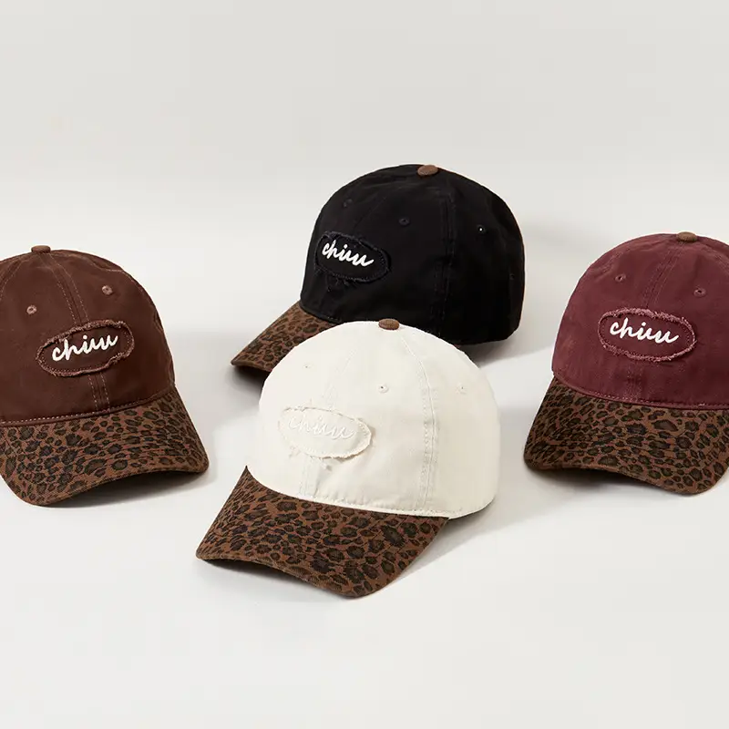 Korean Style Leopard Print Baseball Cap Women - Image 9