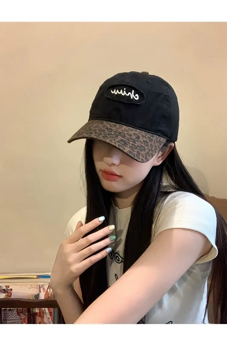 Korean Style Leopard Print Baseball Cap Women — feature 12