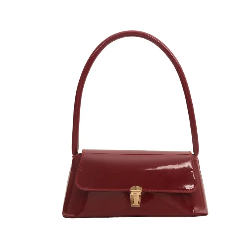 Women's Beige Shoulder Bag with Gold Clasp - Image 8